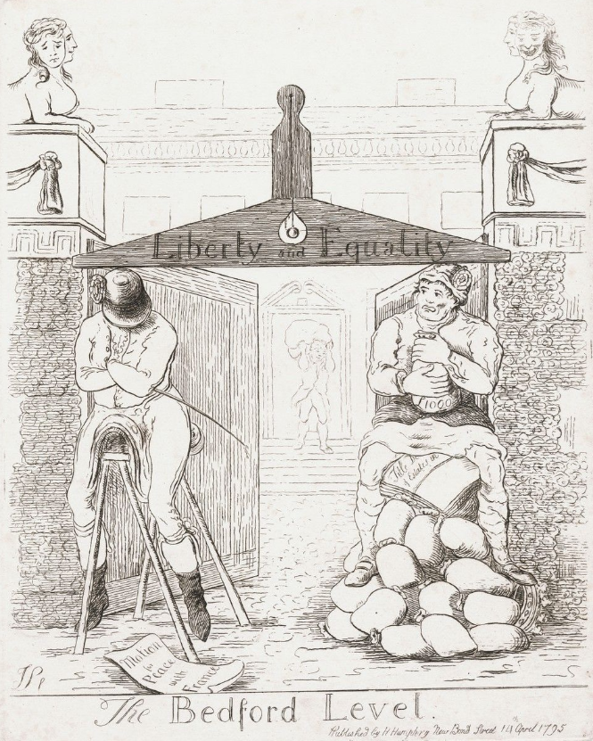 Satirical cartoon: The Bedford Level