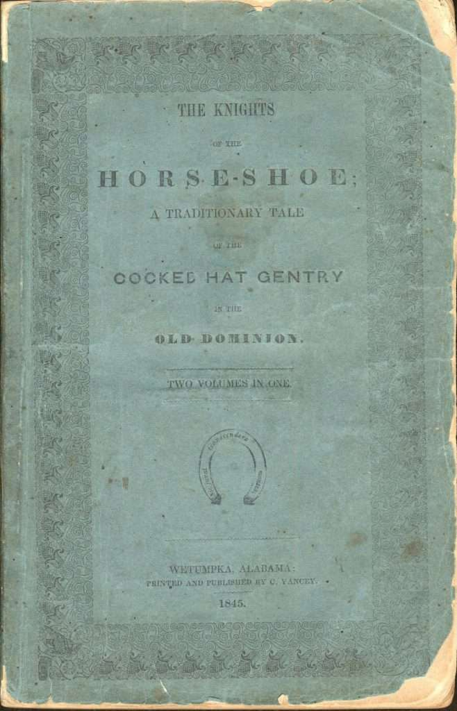 Cover of Caruthers's novel The Knights of the Horse-Shoe
